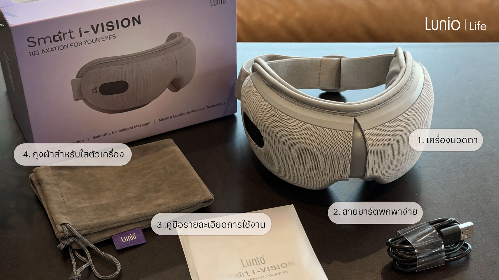เครื่องนวดตาดีไหม เหมาะกับใคร? รีวิว Lunio Smart i-Vision Eye Massager ไอเทมแนะนำสำหรับชาวปวดหัวไมเกรน 3 เครื่องนวดตา Lunio Smart i-Vision Eye Massager